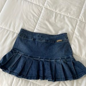 Denim Tommy Hilfiger pleated skirt